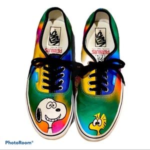 VANS PEANUTS Snoopy Tie Dye Sneakers, runners.